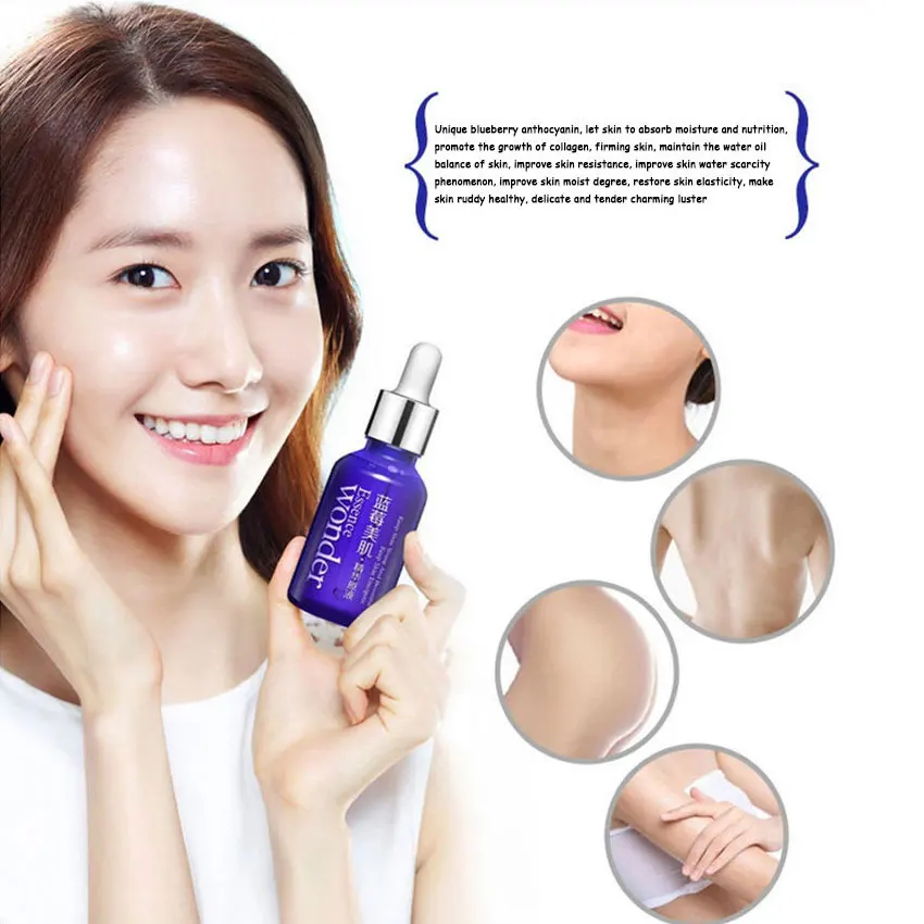 

BIOAQUA Blueberry Hyaluronic Acid Liquid Anti Wrinkle Anti Aging Collagen Pure Essence Whitening Moisturizing Skin Care Cream