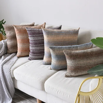 

Home Decoration Cushion Cover Chenille Throw Pillow Covers Decorative Square Accent Pillowcase 45x45 for Cushion Bed Sofa