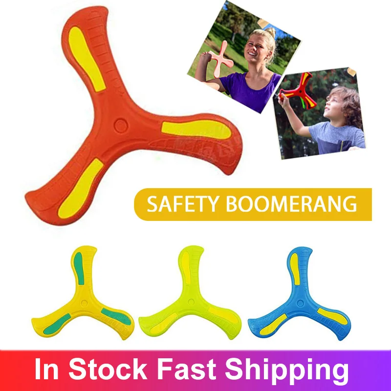 Uds Boomerang juguete de los niños rompecabezas de descompresión productos al aire libre divertida interactiva familia tirar al juguetes de los niños regalo de deportes