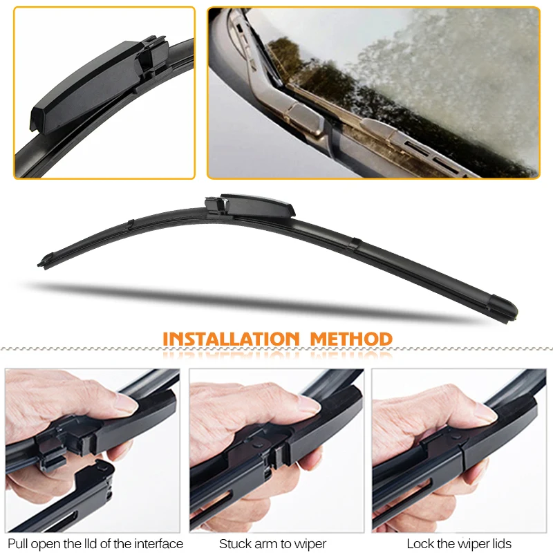 KOSOO Car Wiper LHD Front Wiper Blades For Audi A4 B7 S4 RS4 2004 - 2008 Windshield Windscreen Front Window 22