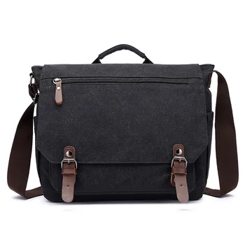 

New Style Briefcase Business Hand Cross-body Bag Men's Canvas OL Style Briefcase