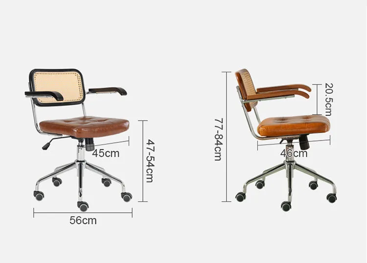 Rattan Office Chair Retro Computer Chairs Swivel Chair For Home Can Raised And Lowered Gaming Chair Кресло Компьютерное стул