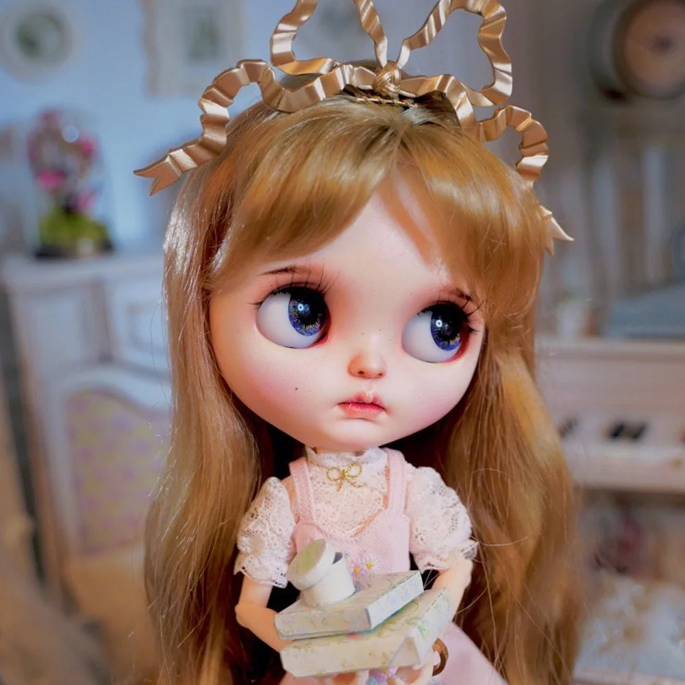 ICY 19 шарнирная кукла blyth с макияж лица белая кожа Сделай Сам лицо открытый рот