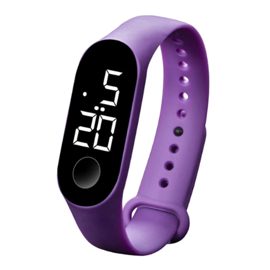 Unisex Silicone LED Digital Creative Touch Screen Sport Watch Bracelet Digital Wristwatches Adjustment Men/Women/Kids