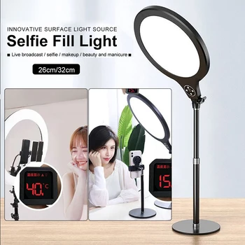 

26cm/10inch LED Selfie Ring Light Dimmable LED Ring Lamp Photo Video Camera Phone Light ringlight For Live YouTube Fill Light