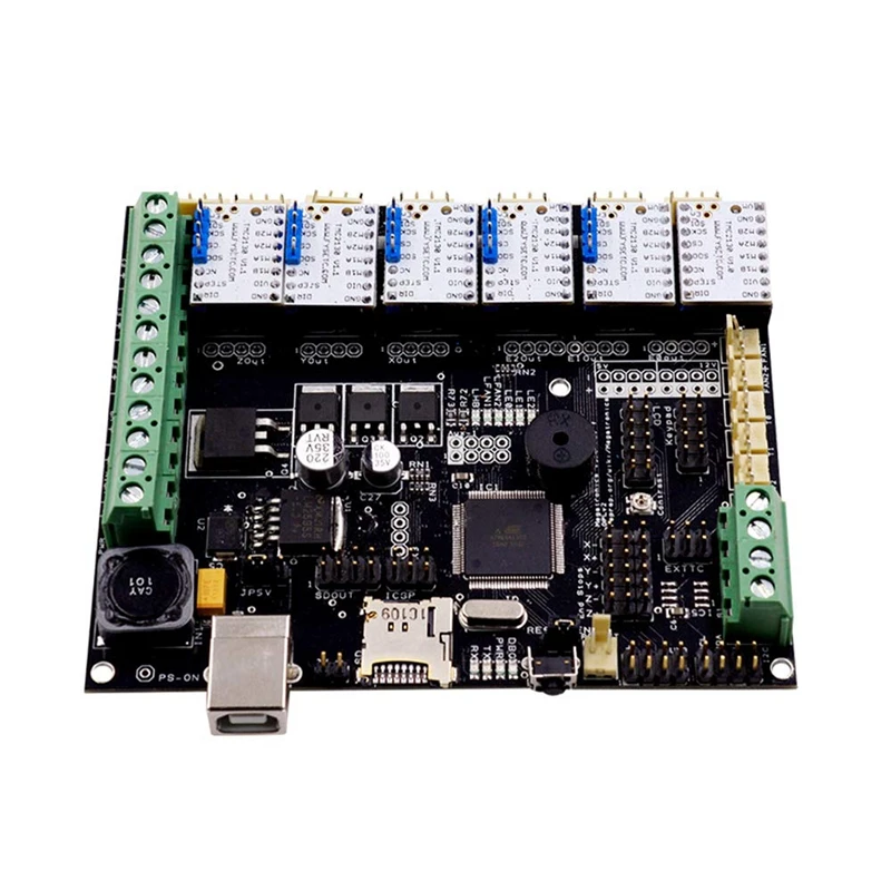 Детали материнской платы для 3D-принтера, TMC2130 V1.1 SPI шаговый StepStick мотор бесшумный драйвер с теплоотвод ультра-тихий для 3d принтера Co