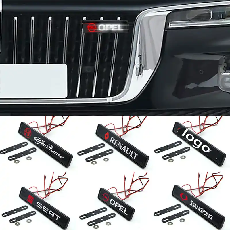 エンブレム車のフロントグリルトリムledライト用メルセデスベンツc E Rクラスcla Gla W177 W176 W204 W210 W124 W205 W203 W211 W212 Amg 車のステッカー Aliexpress