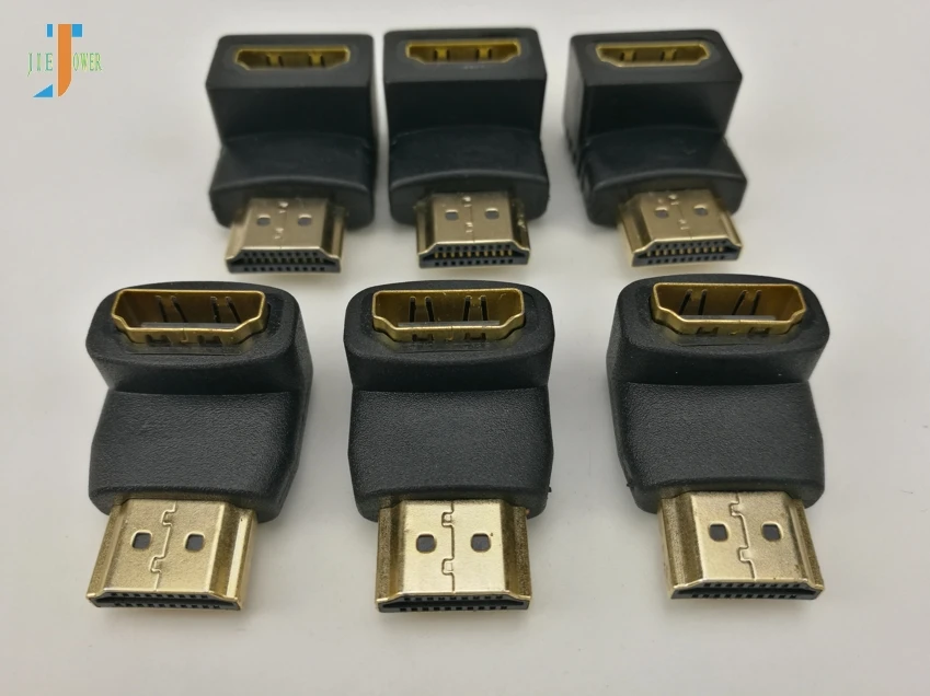 90 градусов позолоченный HDMI адаптер разъем типа А штекер гнездо для 1080p 3D ТВ HDTV