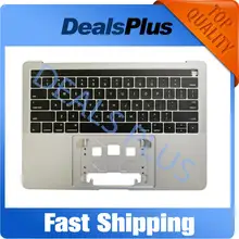 Замена серебристо-серый A1706 Topcase Palmrset с американской клавиатурой без сенсорной панели для Macbook Pro retina 13 ''A1706