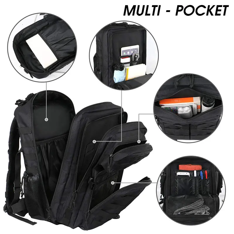  50L 3P Military Bag Army Tactical Outdoor Camping Men's Military Tactical Backpack Oxford for Cycli