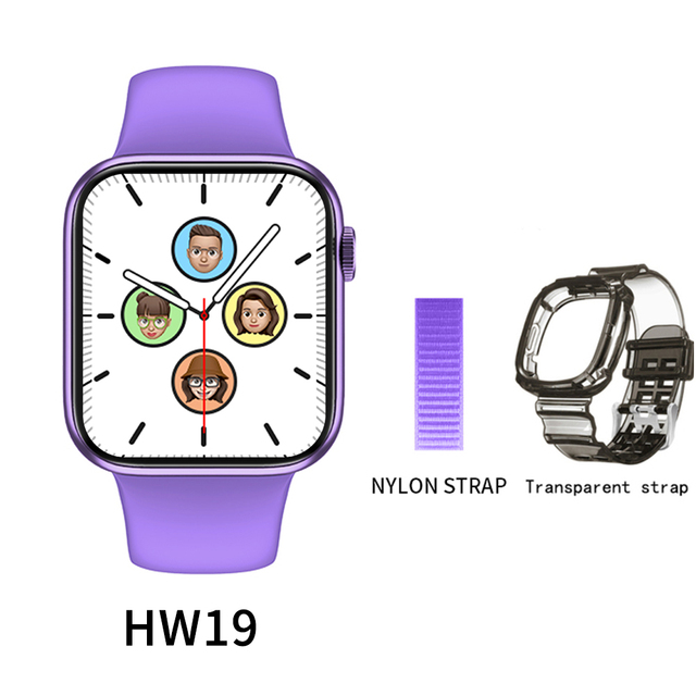 Smartwatch Series 6 Smart Watch Men Women HW19 plus Heart Rate Monitor pk W26 W37 P8 plus HW22 pro max D20 Y68 IWO 13