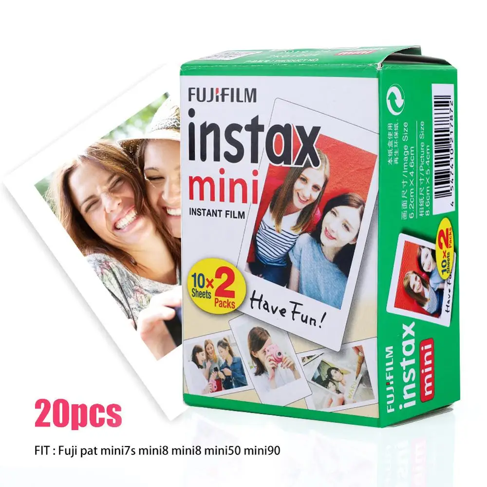20-200 листов Fujifilm Instax Mini пленка Instax Mini 9 8 пленка с белыми краями фотобумага мгновенная фотокамера Mini 9 8 7s 25 50 70