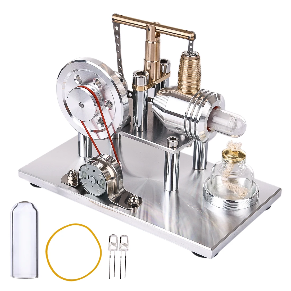 

DIY Balance Stirling Engine Kit Copper Cylinder Generator Model Kit Educational Gift Steam Stem Engine Model