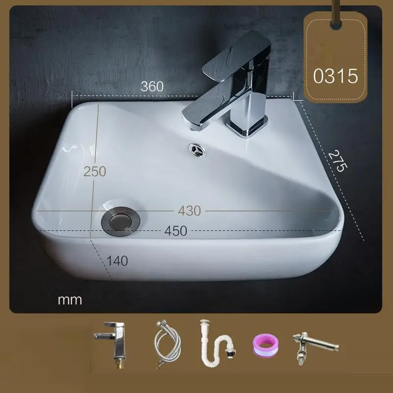 MODEL G Waschtisch Wasbak Evier черный Lavandino Bagno умывальник Da Appoggio Salle De Bain глубокая раковина поо Куба Banheiro Ванная комната раковина - Color: MODEL G