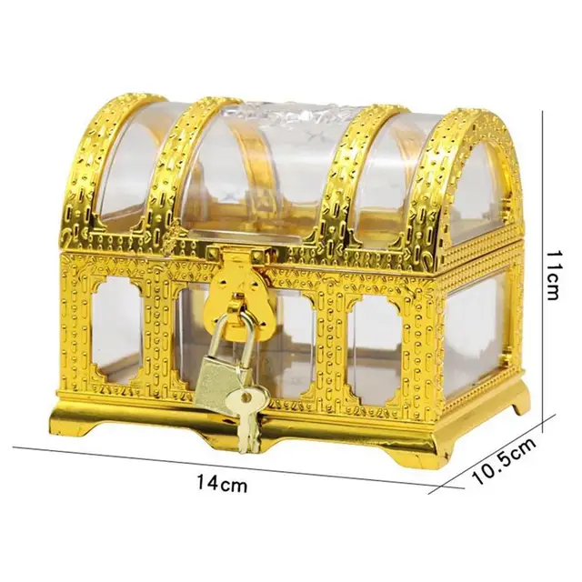 Pirate Treasure Chest For Kids Teacher'S Favorite Treasures Collection Storage Box Party Pirate Treasure Chest Child TreasureToy 2