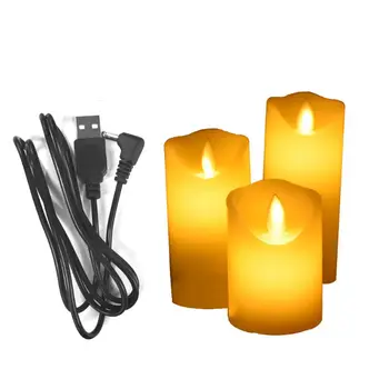 

1 Pcs Creative Wavy Side Flameless LED Swing Electric Flickering Tea Light Candles Romantic Wedding Christmas Decoration