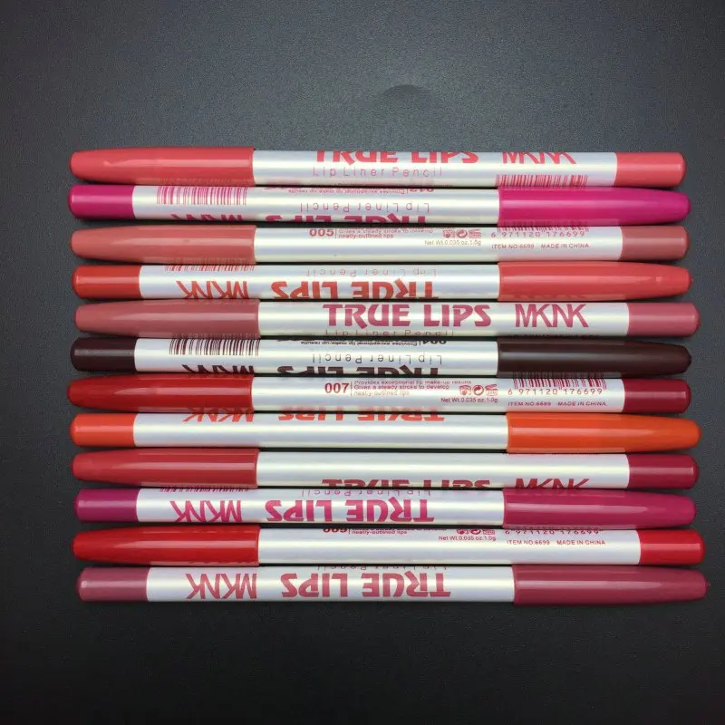 12 Colors Lip Liner Set Waterproof Lip Liner Pencil Makeup Lip Beauty Product Cosmetic Lady Gift