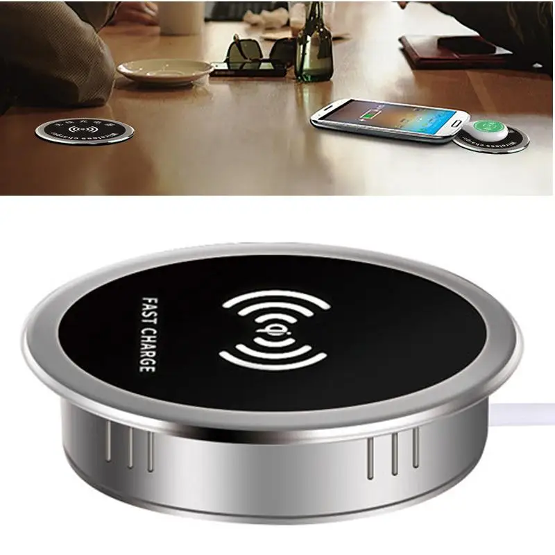 

TWISTER.CK Built in Desktop Device Fast Wireless Charger 15W Quick Charger 3.0 Embedded Type C Charger