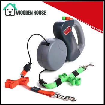 

3 Meter Leash for two dogs with Dual Headed Pet double-headed traction rope Two Head lead dog leash for Dog Walking Leash Chain