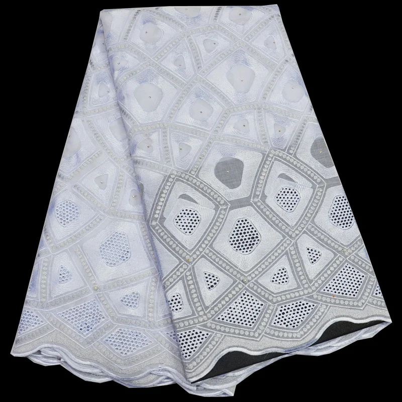 

Free shipping (5yards/pc) high quality white Swiss voile lace fabric elegant African cotton lace fabric for wedding party CLP69