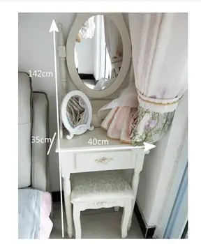 شراءجديد النمط الأمريكي اقتصادي خشب متين خلع الملابس الجدول الأسرة الصغيرة أميرة صغيرة بسيطة حديقة منضدة زينة بغرفة النوم