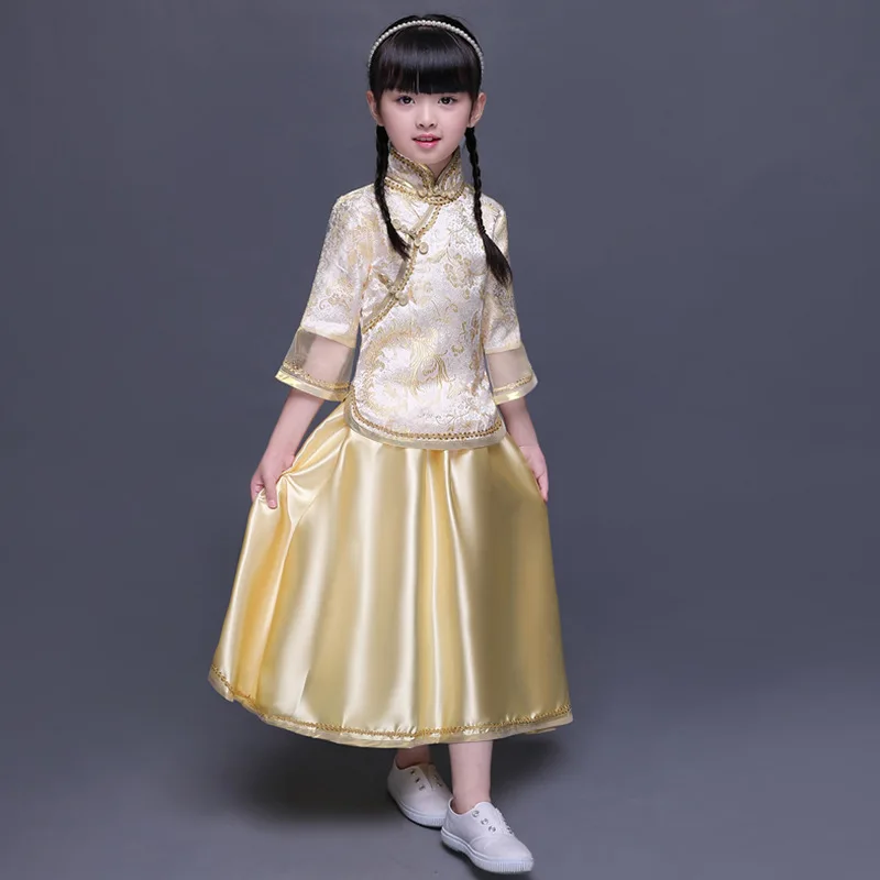 Детский сценический костюм для шоу, традиционный китайский стиль ...