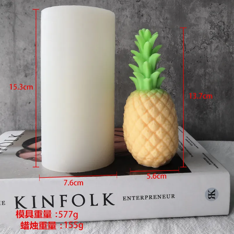 

Large Pineapple Silicone Candle Mold for DIY Handmade Aromatherapy Candle Plaster Ornaments Soap Mould Handicrafts Making Tool