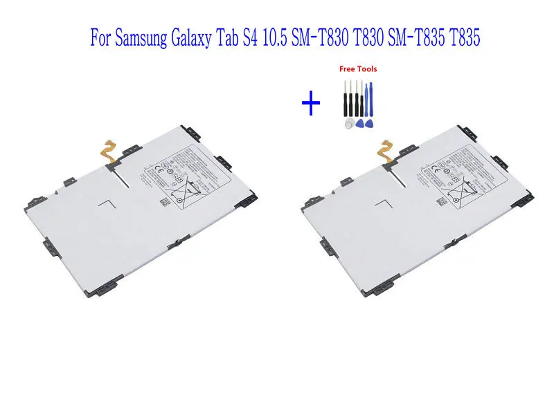 2x7300 мА/ч, EB-BT835ABU Замена планшет Батарея для Samsung Galaxy Tab S4 10,5 SM-T830 T830 SM-T835 T835+ набор инструментов для ремонта