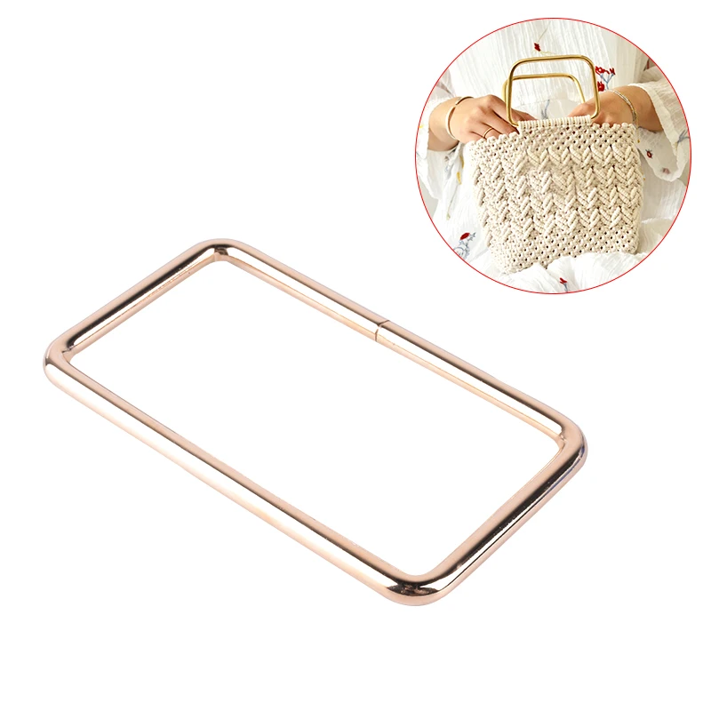 Металлическая ручка для сумки прямоугольная DIY кошелька металлическая петля аксессуаров сумки|Детали и