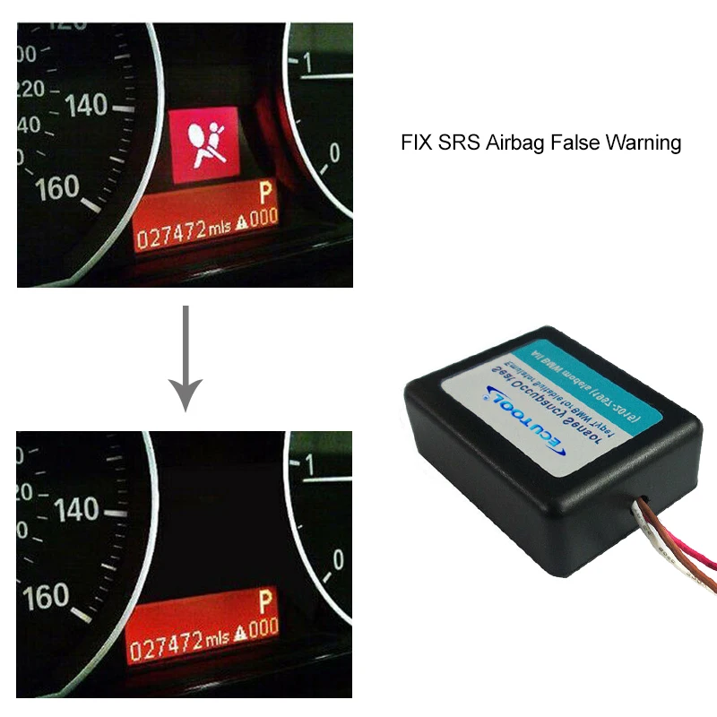 TBVPARTS Emulator Sensor Belegung SRS Emulator Bypass Simulator für E90,  E91, E92, E93 Lösung mit rotem Licht für Serie 3, für Serie 5 E60, E61, 6  E63, E64 : : Auto & Motorrad