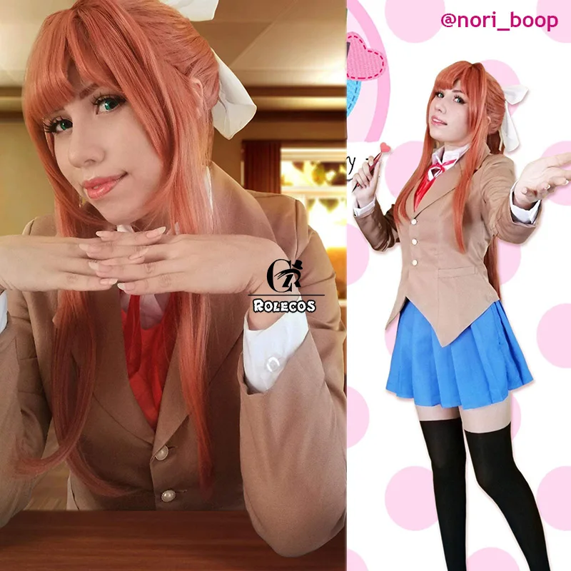 Other Period Theatre Costumes New Doki Literature Club Cosplay Sayori Yuri Natsuki Monika Uniform Costume Uk 901church