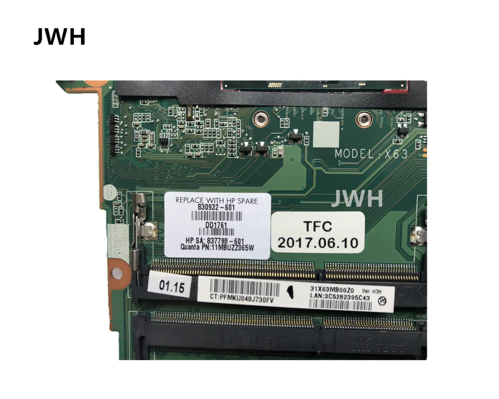 Для hp ProBook 450 G3 материнская плата i7 DA0X63MB6H1 830932-001 830932-501 830932-601 тестирование работы