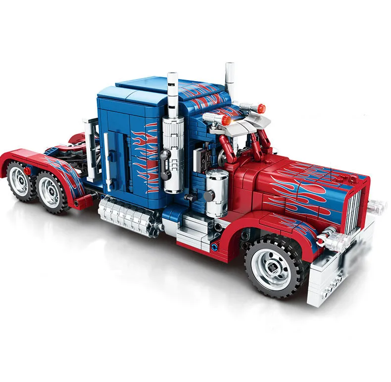 Figur Transform Series Optimus Prime Truck Auto Model Bausteine Blocks Baukästen 