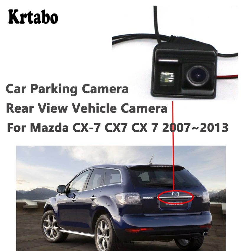 Krtabo камера ночного видения заднего вида для Mazda CX-7 CX7 CX 7 2007~ 2013 full HD CCD Водонепроницаемая камера