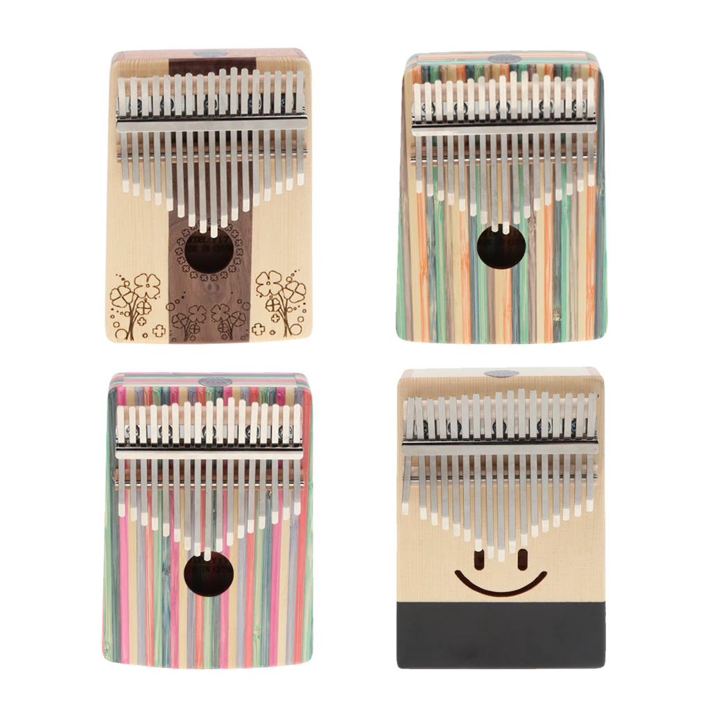 Kalimba 17 Key Thumb Piano Wood Mbira Mbrimba Finger Percussion Musical Instruments for Beginners Advanced Players