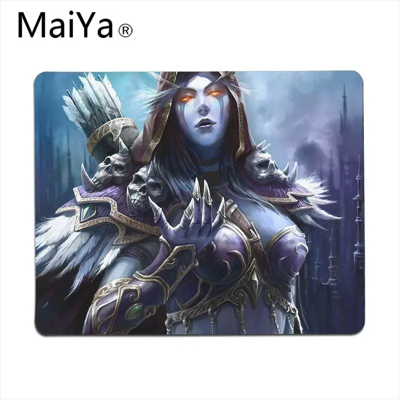 Lock Edge18x22cm Maiya высокое качество WOW World of Warcraft Sylvanas резиновый ПК компьютерный игровой коврик для мыши большой коврик для мыши клавиатуры коврик - Цвет: Lock Edge18x22cm