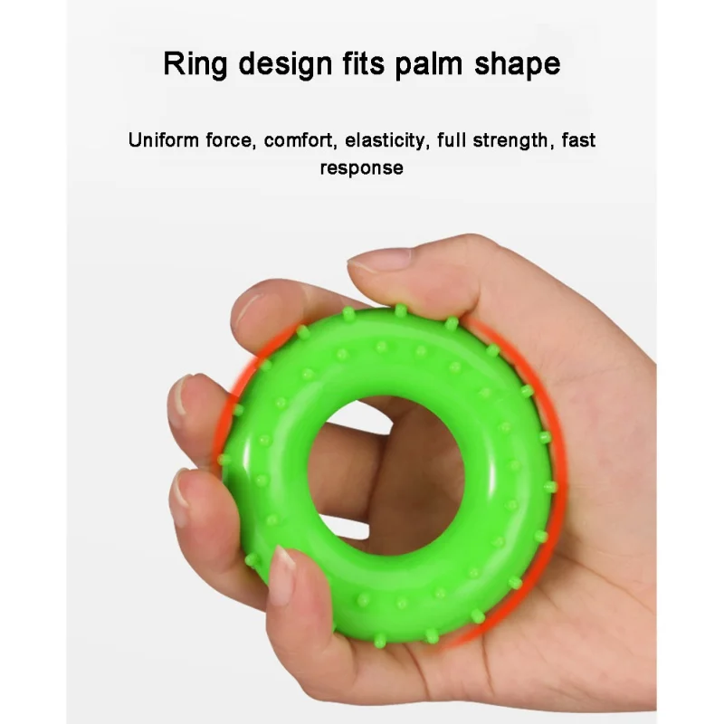 O тип Силиконовое кольцо для упражнений рукоятка массаж захватывающее кольцо фитнес аксессуар
