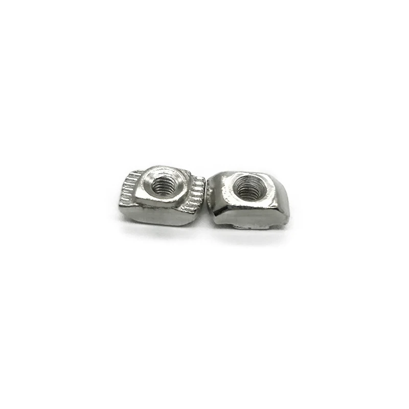 100pcs M3/M4/M5*10*6 For 20 Series Slot T-nut Sliding T Nut Hammer Drop In Nut Fasten Connector Aluminum Extrusions