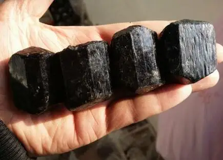 ---916+++4pcs Natural Black Tourmaline Quartz Crystal Original Specimen | Дом и сад
