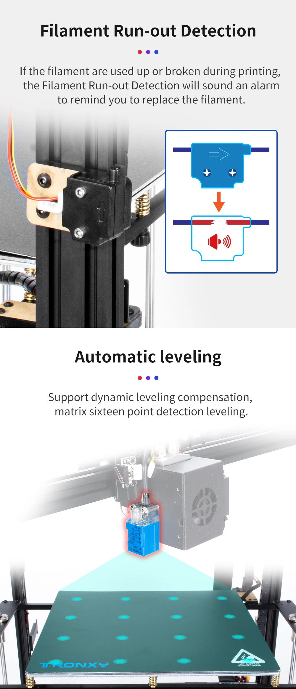 3dprinter X5SA 400-2E/X5S-2E 3D Printer  2 in 1 out 440*440*440/ 330*330*400mm Tronxy Dual ExtruderDIY KitsPrinting impresora 3d Drucker carbon fiber 3d printer