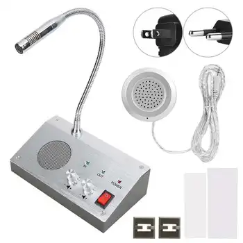 

Noise-Free Dual-way Bank/Office/Store/Station Window Counter Intercom Interphone 110-240V Hot