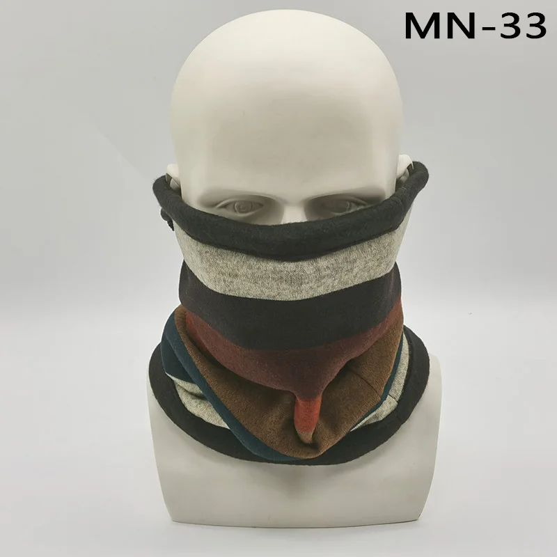N-33 Модная мужская зимняя однотонная бандана, повязка на голову, шарф, теплый Многофункциональный бесшовный трубчатый головной шарф, маска для лица, кольцо, шарф унисекс - Цвет: N-33