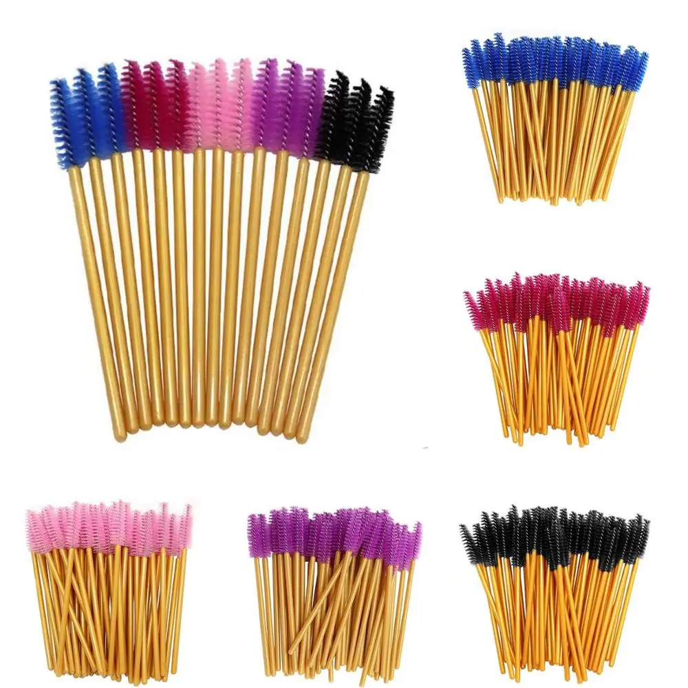 Micro brosse à cils jetable, 500 pièces, peigne, baguettes de