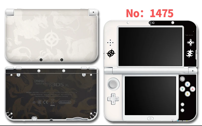 Protector Cover Decal Vinyl Skin Sticker for Nintendo NEW 3DS XL/LL Limited Machine Stickers 