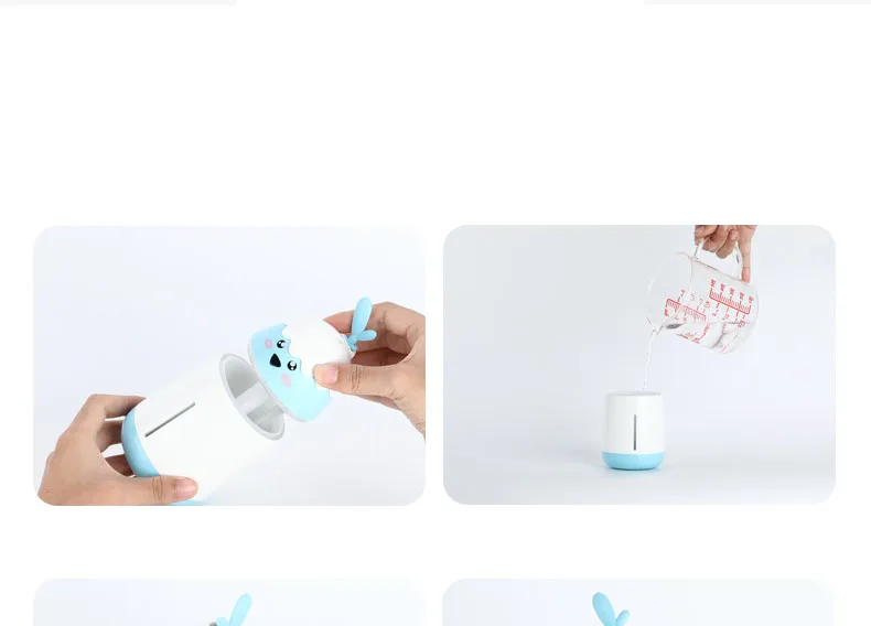 Бесшумный увлажнитель для спальни, увлажнитель для автомобиля, USB, мини-увлажнитель, увлажнитель с мультипликационным принтом Meng, курица, увлажнитель, милый, портативный, офисный увлажнитель