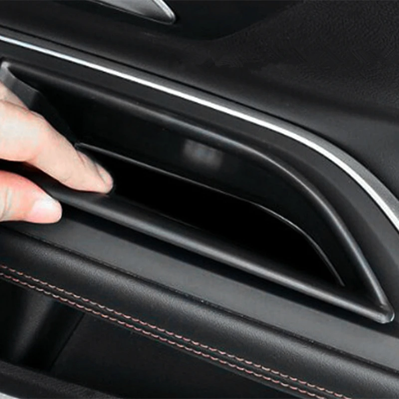 Front Row Door Side Storage Box Fit For Peugeot 3008 GT 5008 GT 2016 2017 2018 2019 2020 2021 Door Organizer Handle Pocket