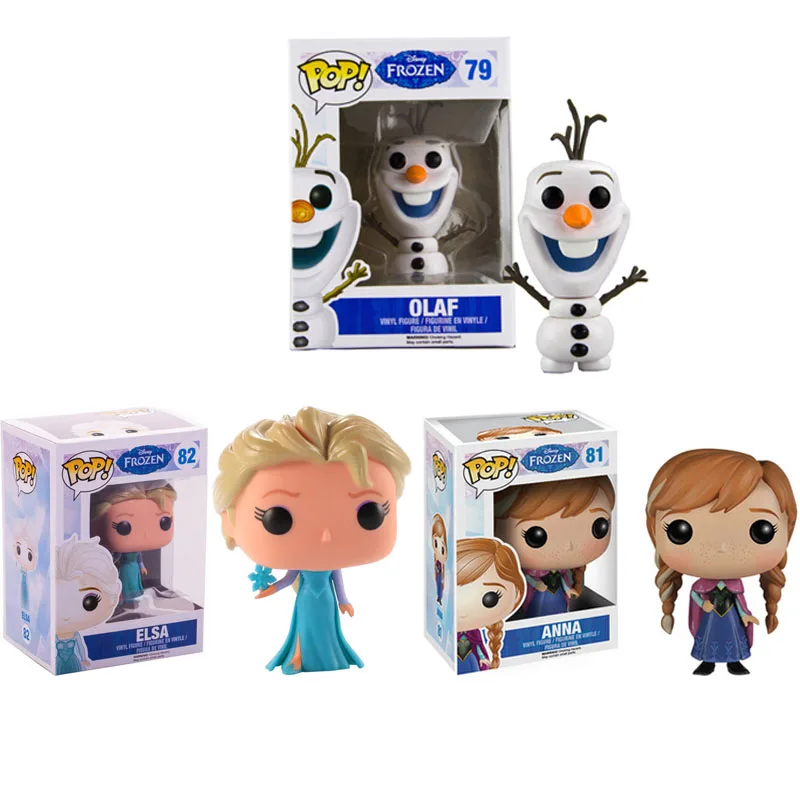 FUNKO POP disney холодное сердце Снежная королева принцесса кукла Анна, Эльза, Олаф фигурка Коллекция Модель игрушки для детей Рождественский подарок