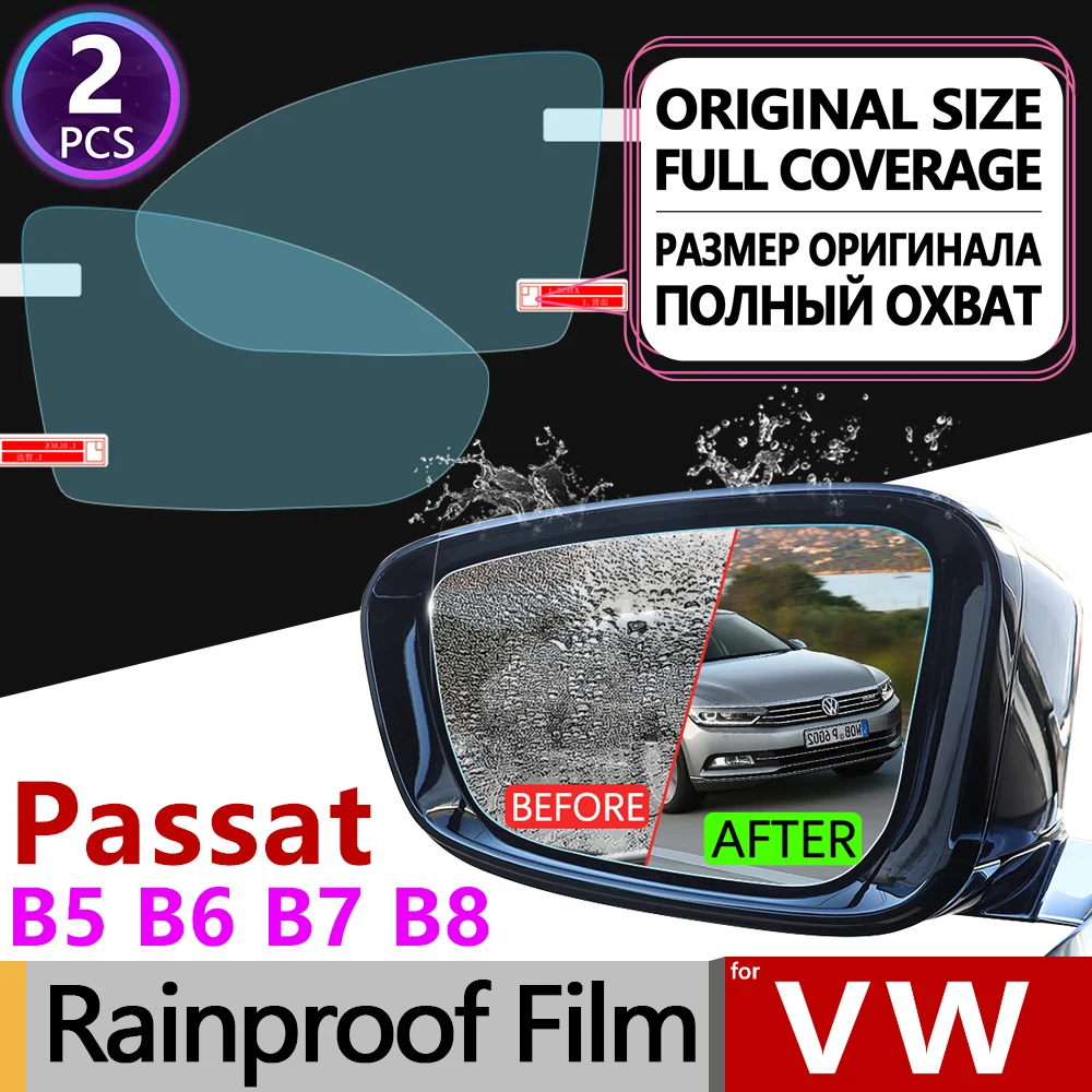 

for Volkswagen VW Passat B5 B5.5 B6 B7 B8 CC 1996-2020 Full Cover Anti Fog Film Rearview Mirror Rainproof Anti-fog Accessories