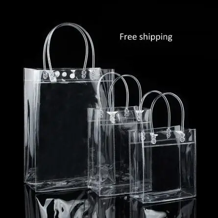 20 шт. прозрачные подарочные пакеты из ПВХ с ручкой|Подарочные сумки и упаковка| |