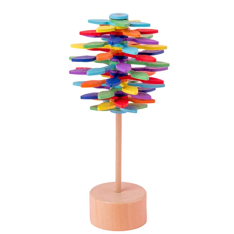 Spiral Lollipop Stress Relif Toy Spinning Magic Wand Decompression Kit Fibonaccis Sequences Toy Art Decoration Kids Gift